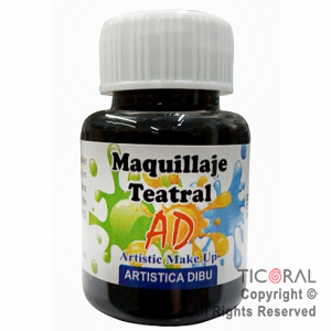 MAQUILLAJE TEATRAL AD 200 NEGRO 40ML X 6 UNIDADES